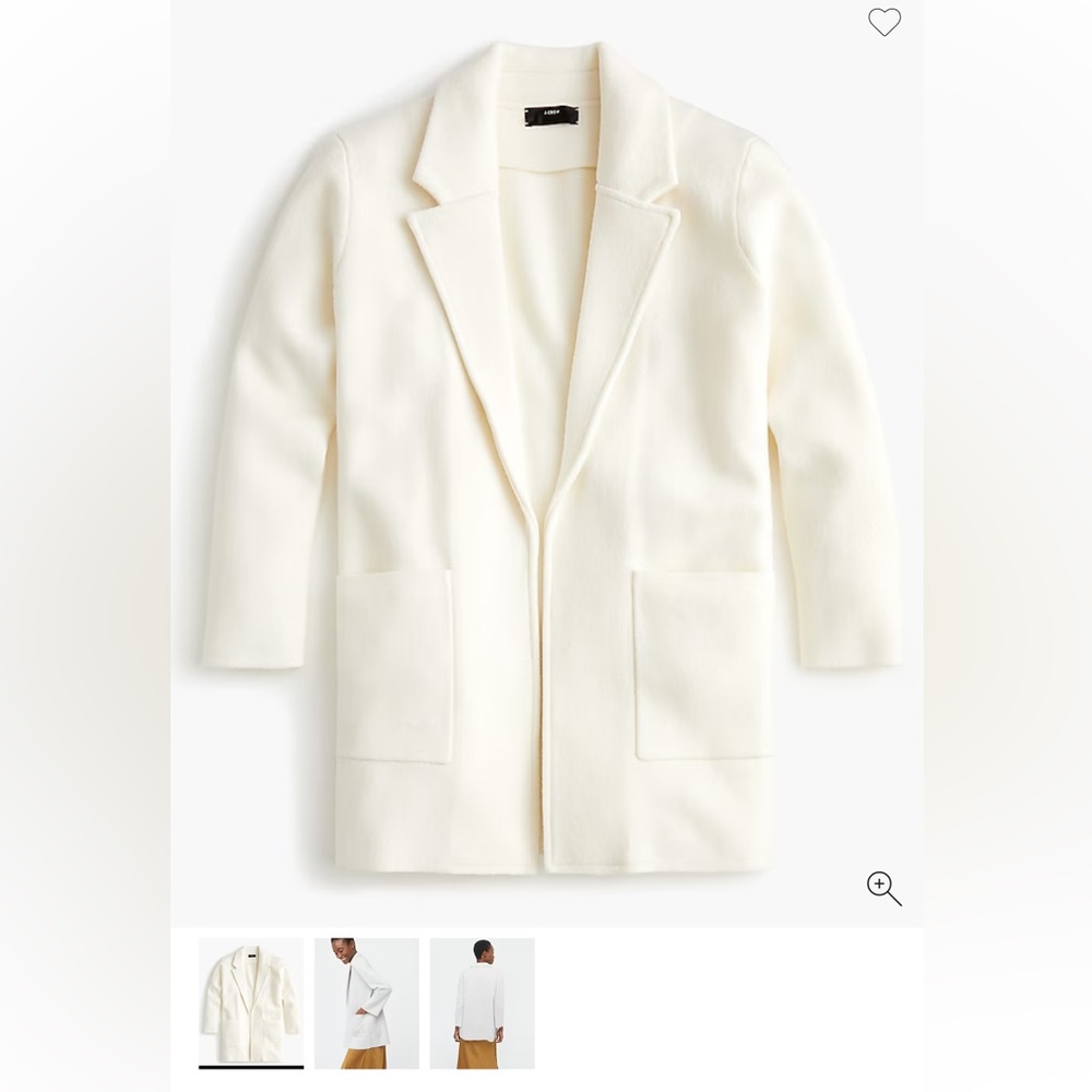J. Crew Sophie Open-Front Sweater Blazer